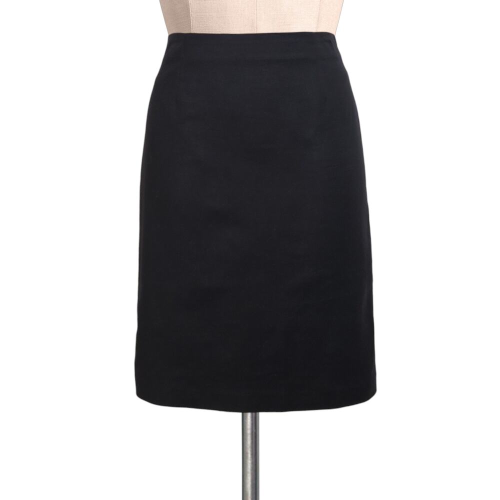 J. JILL Black Stretch A- Line Classic Wardrobe Staple Skirt 4